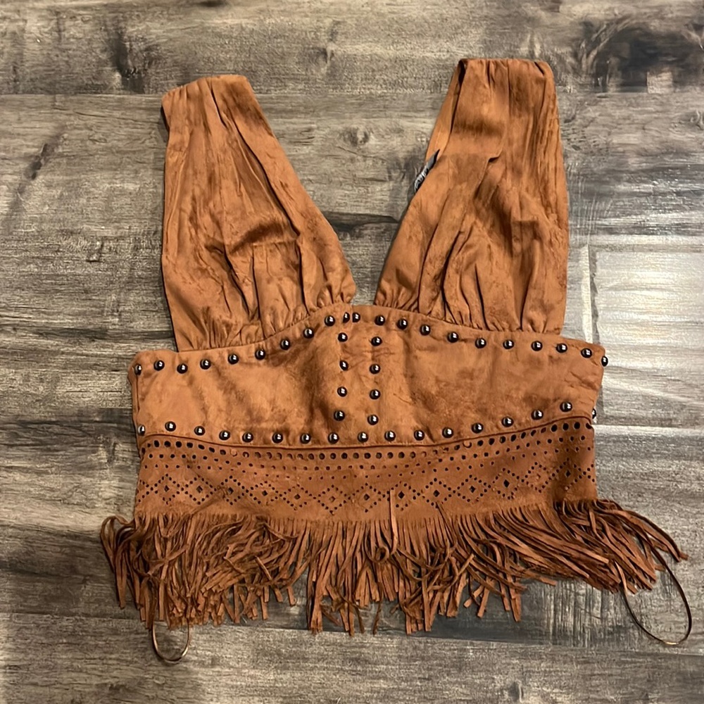 Boho fringe top